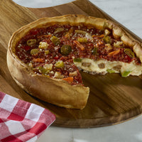 Italian Combo Deep Dish Pizza with sausage and Italian beef