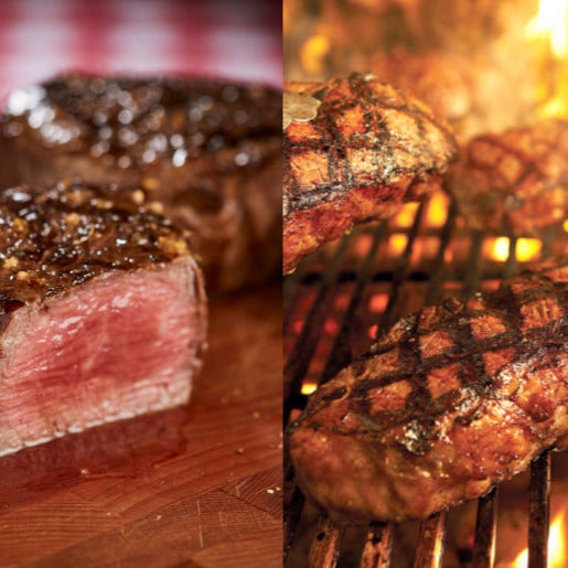 Weber Grill Filet Mignon 2-Pack and NY Strip Steak 2-Pack Combo